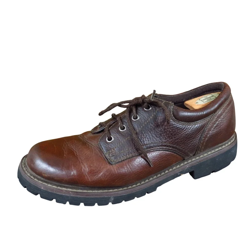 R.J. Colt Beecher Mens Oxford Shoes Size 12 M Work Outdoor Brown Leather 24441